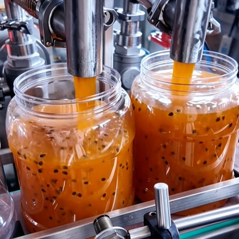 Aseptic high-temperature filling to prevent germs and bacteria