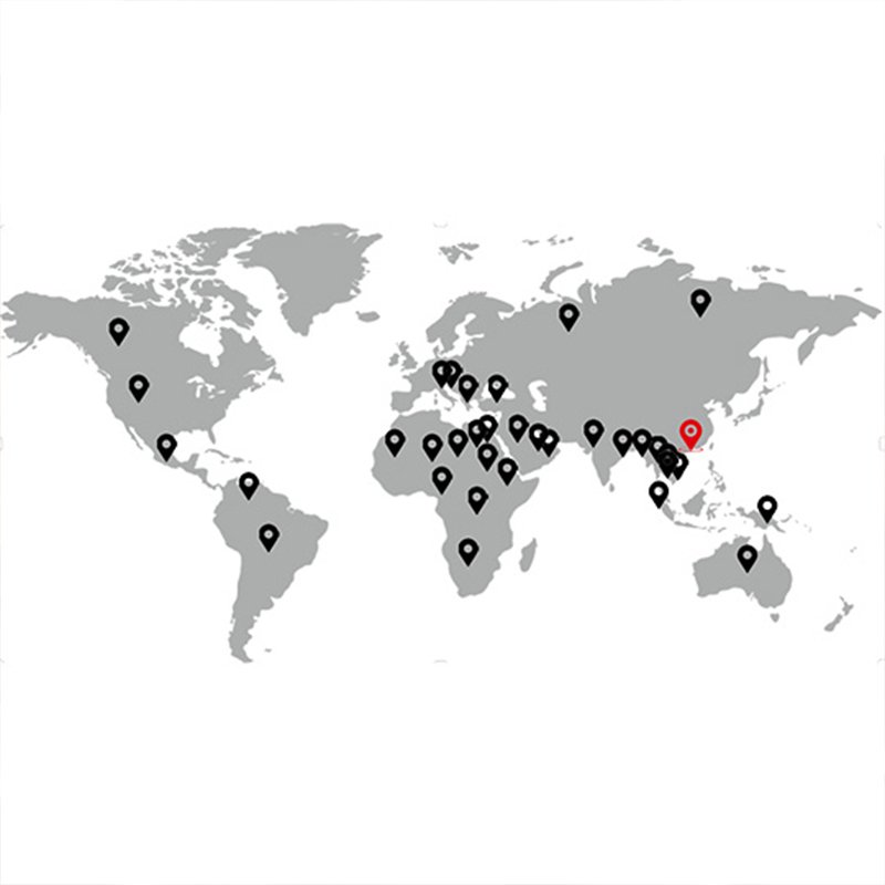Extensive export experience, with products shipped to over 30 countries.