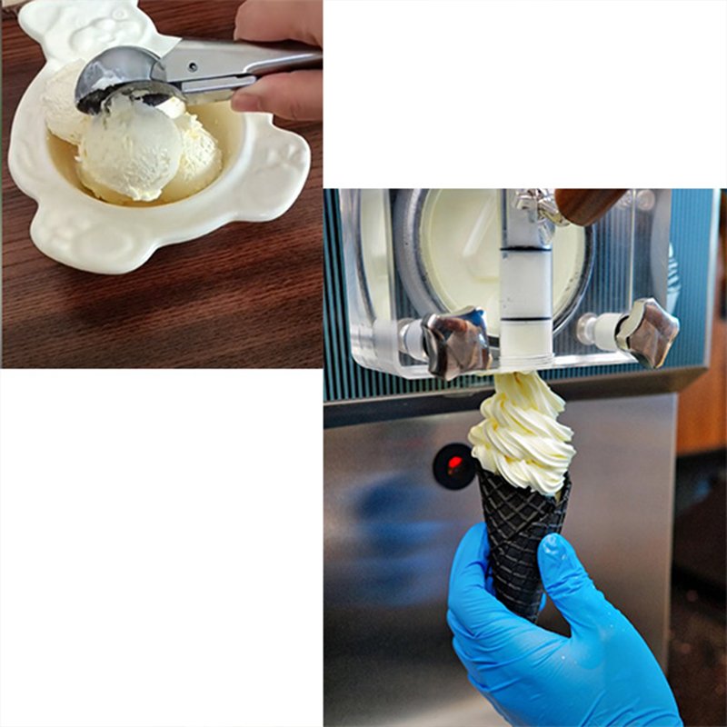 Our soft serve ice cream mix can produce a slurry suitable for both handcrafted and soft ice cream machine
